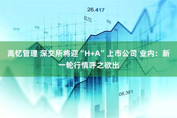 高忆管理 深交所将迎“H+A”上市公司 业内：新一轮行情呼之欲出