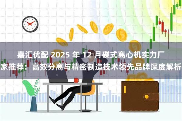 嘉汇优配 2025 年 12 月碟式离心机实力厂家推荐：高效分离与精密制造技术领先品牌深度解析